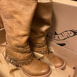 Freebird - Dante distressed Camel Leather Boot